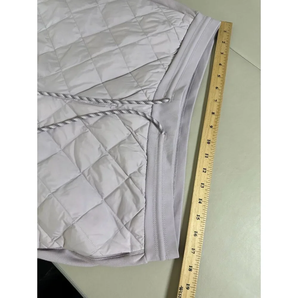 Athleta Apres Ski Down Quilted Jogger Pants Size 16 Purple Lavender Drawstring - Picture 6 of 16